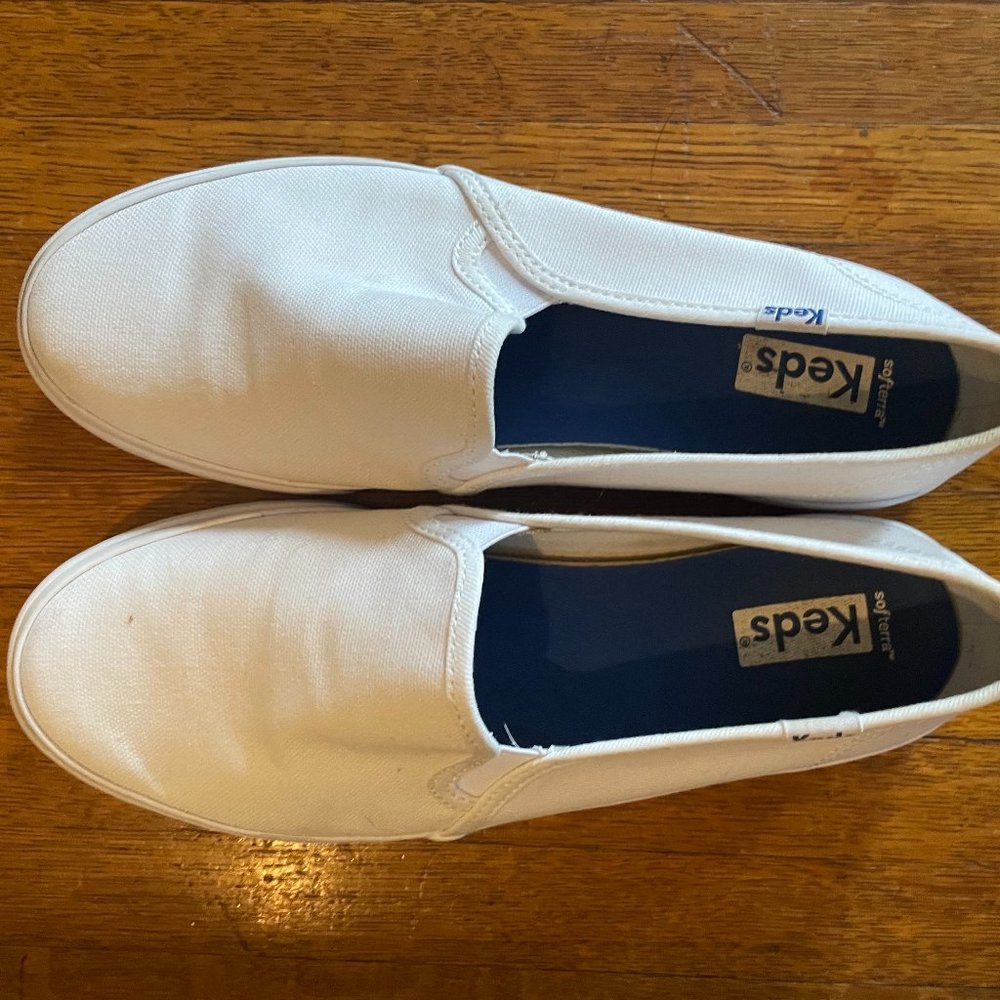 Keds White Slip-on Sneakers